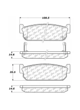 Centric C-Tek Ceramic Brake Pads with Shims 103.05880                                     - 103.05880 - Image 2