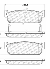 Centric C-Tek Ceramic Brake Pads with Shims 103.05880                                     - 103.05880 - Image 3