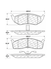 Centric C-Tek Ceramic Brake Pads with Shims 103.05910                                     - 103.05910 - Image 2