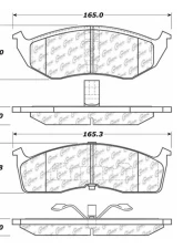 Centric C-Tek Ceramic Brake Pads with Shims 103.05910                                     - 103.05910 - Image 3