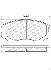 Centric C-Tek Ceramic Brake Pads with Shims 103.06020                                     - 103.06020 - Image 3