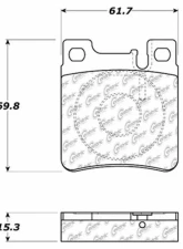 Centric C-Tek Ceramic Brake Pads with Shims 103.06030                                     - 103.06030 - Image 3