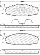 Centric C-Tek Ceramic Brake Pads with Shims 103.06320                                     - 103.06320 - Image 3