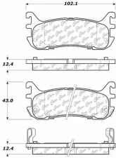 Centric C-Tek Ceramic Brake Pads with Shims 103.06360                                     - 103.06360 - Image 3