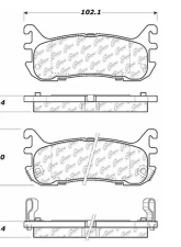 Centric C-Tek Ceramic Brake Pads with Shims 103.06360                                     - 103.06360 - Image 3