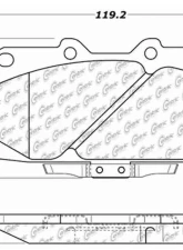 Centric C-Tek Ceramic Brake Pads with Shims 103.06470                                     - 103.06470 - Image 3