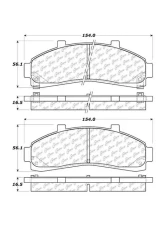Centric C-Tek Ceramic Brake Pads with Shims 103.06520                                     - 103.06520 - Image 2