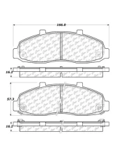 Centric C-Tek Ceramic Brake Pads with Shims 103.06790                                     - 103.06790 - Image 2
