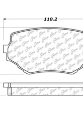 Centric C-Tek Ceramic Brake Pads with Shims 103.06800                                     - 103.06800 - Image 2