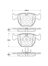 Centric C-Tek Ceramic Brake Pads with Shims 103.06810                                     - 103.06810 - Image 2