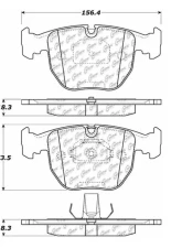 Centric C-Tek Ceramic Brake Pads with Shims 103.06810                                     - 103.06810 - Image 3