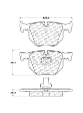 Centric C-Tek Ceramic Brake Pads with Shims 103.06831                                     - 103.06831 - Image 2