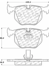 Centric C-Tek Ceramic Brake Pads with Shims 103.06831                                     - 103.06831 - Image 3