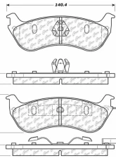 Centric C-Tek Ceramic Brake Pads with Shims 103.06900                                     - 103.06900 - Image 3