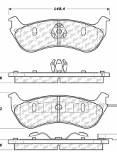 Centric C-Tek Ceramic Brake Pads with Shims 103.06900                                     - 103.06900 - Image 3