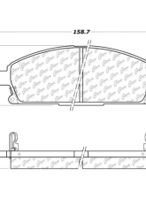 Centric C-Tek Ceramic Brake Pads with Shims 103.06910                                     - 103.06910 - Image 2