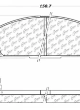 Centric C-Tek Ceramic Brake Pads with Shims 103.06910                                     - 103.06910 - Image 3