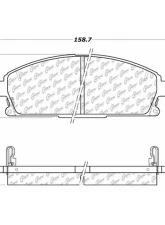 Centric C-Tek Ceramic Brake Pads with Shims 103.06910                                     - 103.06910 - Image 3