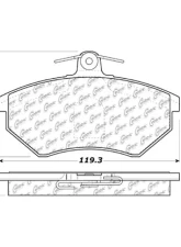 Centric C-Tek Ceramic Brake Pads with Shims 103.06960                                     - 103.06960 - Image 2