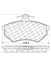 Centric C-Tek Ceramic Brake Pads with Shims 103.06960                                     - 103.06960 - Image 3