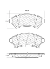 Centric C-Tek Ceramic Brake Pads with Shims 103.06990                                     - 103.06990 - Image 2