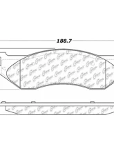 Centric C-Tek Ceramic Brake Pads with Shims 103.07020                                     - 103.07020 - Image 2