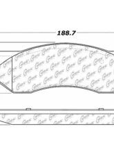 Centric C-Tek Ceramic Brake Pads with Shims 103.07020                                     - 103.07020 - Image 3