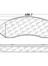 Centric C-Tek Ceramic Brake Pads with Shims 103.07021                                     - 103.07021 - Image 3