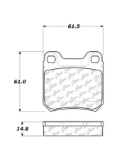 Centric C-Tek Ceramic Brake Pads with Shims 103.07090                                     - 103.07090 - Image 2