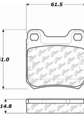 Centric C-Tek Ceramic Brake Pads with Shims 103.07090                                     - 103.07090 - Image 3