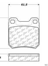 Centric C-Tek Ceramic Brake Pads with Shims 103.07090                                     - 103.07090 - Image 3