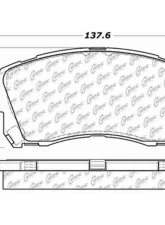 Centric C-Tek Ceramic Brake Pads with Shims 103.07210                                     - 103.07210 - Image 3