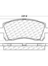 Centric C-Tek Ceramic Brake Pads with Shims 103.07210                                     - 103.07210 - Image 3