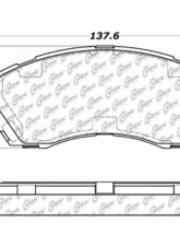 Centric C-Tek Ceramic Brake Pads with Shims 103.07220                                     - 103.07220 - Image 3