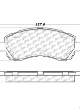 Centric C-Tek Ceramic Brake Pads with Shims 103.07220                                     - 103.07220 - Image 3