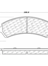 Centric C-Tek Ceramic Brake Pads with Shims 103.07260                                     - 103.07260 - Image 2