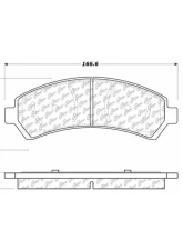 Centric C-Tek Ceramic Brake Pads with Shims 103.07260                                     - 103.07260 - Image 3