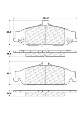 Centric C-Tek Ceramic Brake Pads with Shims 103.07270                                     - 103.07270 - Image 2
