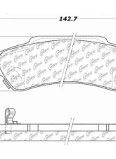 Centric C-Tek Ceramic Brake Pads with Shims 103.07290                                     - 103.07290 - Image 3