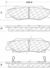 Centric C-Tek Ceramic Brake Pads with Shims 103.07320                                     - 103.07320 - Image 3