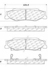 Centric C-Tek Ceramic Brake Pads with Shims 103.07320                                     - 103.07320 - Image 3