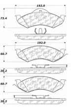 Centric C-Tek Ceramic Brake Pads with Shims 103.07460                                     - 103.07460 - Image 3