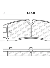 Centric C-Tek Ceramic Brake Pads with Shims 103.07540                                     - 103.07540 - Image 2