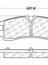 Centric C-Tek Ceramic Brake Pads with Shims 103.07540                                     - 103.07540 - Image 3