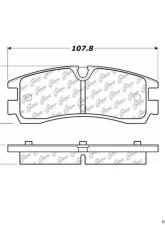 Centric C-Tek Ceramic Brake Pads with Shims 103.07540                                     - 103.07540 - Image 3