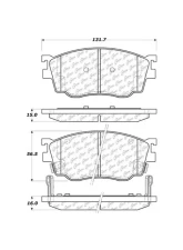 Centric C-Tek Ceramic Brake Pads with Shims 103.07550                                     - 103.07550 - Image 2