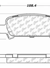 Centric C-Tek Ceramic Brake Pads with Shims 103.07700                                     - 103.07700 - Image 3
