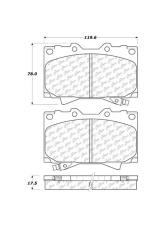 Centric C-Tek Ceramic Brake Pads with Shims 103.07720                                     - 103.07720 - Image 2