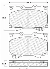 Centric C-Tek Ceramic Brake Pads with Shims 103.07720                                     - 103.07720 - Image 3