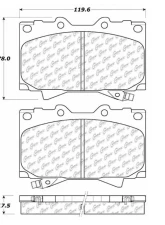 Centric C-Tek Ceramic Brake Pads with Shims 103.07720                                     - 103.07720 - Image 3